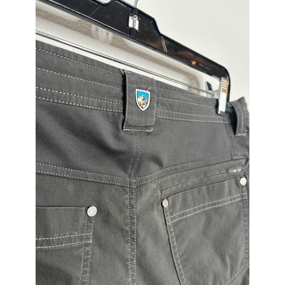 Kuhl Hiking Pants Womens Size 6 Regular Grey Vintage Patina Dye Straight Leg